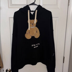 Authentic RARE Palm Angels Men’s Black Bear In Mind Hoodie NWT Sz Med